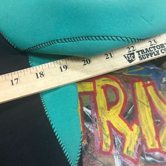 Body Glove Women’s Neoprene Full-Zip Wetsuit Jacket - Black/Teal, Size XL Velcro - Picture 7 of 7